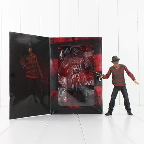 19cm NECA Horror Film A Nightmare on Elm Street Freddy Krueger 30th PVC Action Figure Toys Model Dolls