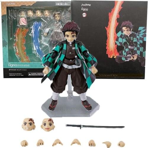 Japan Anime Demon Slayer Mf Figma 498 Dx Kamado Tanjirou Kamado Nezuko Pvc Action Figure Collection Model Toys