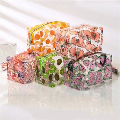 NEW Transparent womens cosmetic bag Travel Accessories Makeup Manicure Zipper bag Waterproof for girl Large Capacity handbags