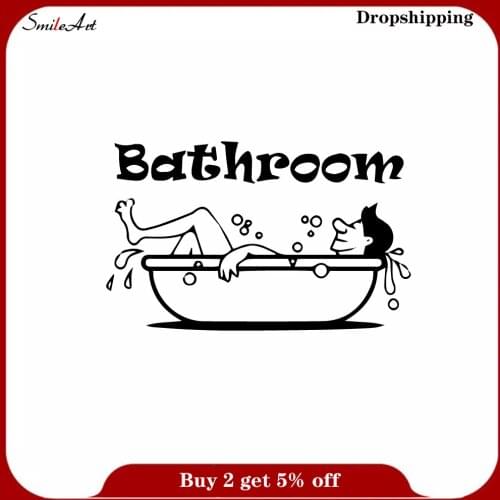 Fashion bathroom Wall Stickers Modern Fashion Wall Sticker Removable Wall Sticker Decor Wall Decals