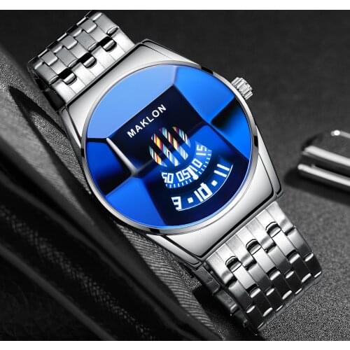 Top Brand Luxury Military Fashion Sport Watch Men Silver Steel Wrist Watches Man Clock Casual Chronograph Wristwatch Dropship