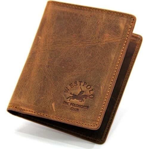 West Polo Men 'S Crazy Leather Wallet 621744