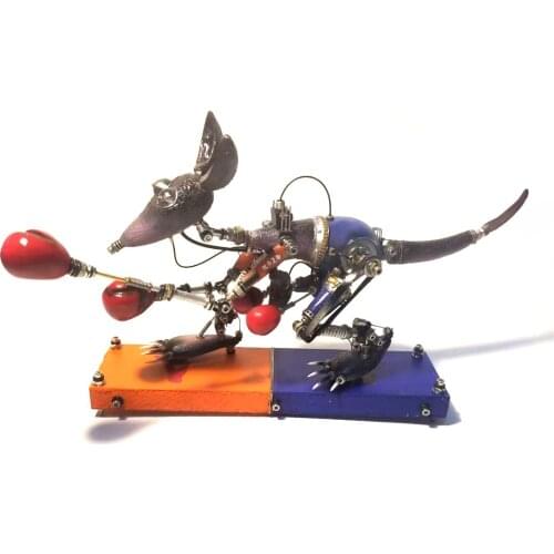 DIY Mechanical Metal Puzzle Model Kits 3D Assembled Crafts for Home Decor For Kids Creative Gift - Kangaroo ( Finished )