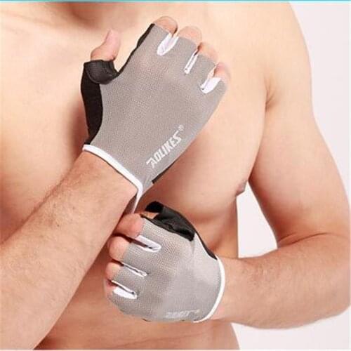 CKAHSBI Men Outdoor Half Finger Cycling Gloves High Quality Silicone GEL Guante Mountain Letter Print Anti Slip Breathable Hot