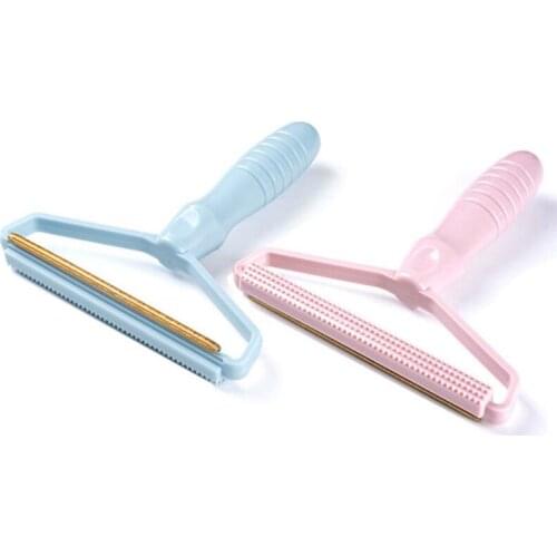 Portable Manual Clothes Lint Remover Fuzz Shaver Brush Tool Coat Double Sided Hair Removal Woven Sweater Cleaning