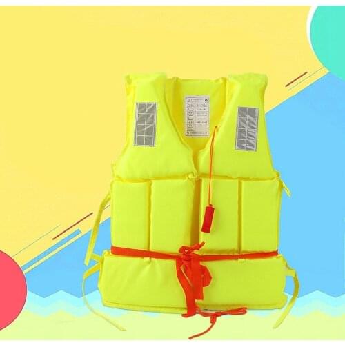 Professional Adult Life Jacket + Whistle Foam Vest Survival SuitOutdoor Swimwear Water Sport Swimming Drifting Fishing