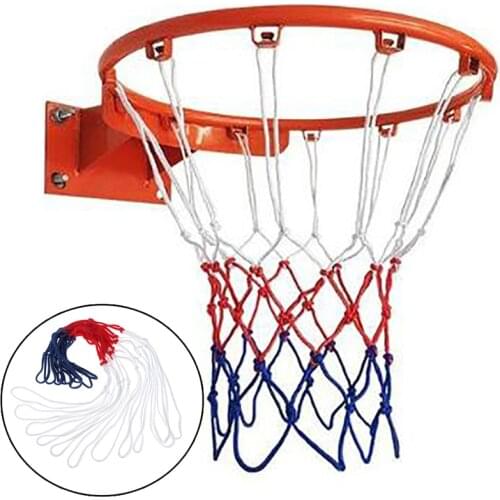 12 Loops Outdoor Sports Basketball Net Standard Nylon Thread Basketball Hoop Mesh Net Backboard Rim Ball Pum