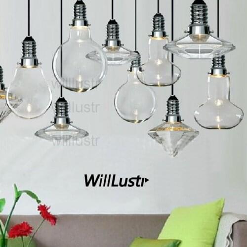 Modern Glass Pendant Lamp Replica Facon de Venise Crystal LED Suspension Light Dinning Room Parlor Hotel Restaurant Cafe Bar