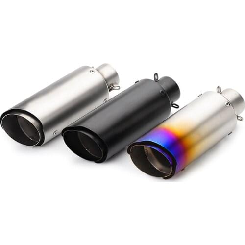 Universal 60 51mm Motorcycle exhaust muffler tail Pipe sportster silencer removable for r15 cb400 r6 cb1000r sv650 trk502 cbr250