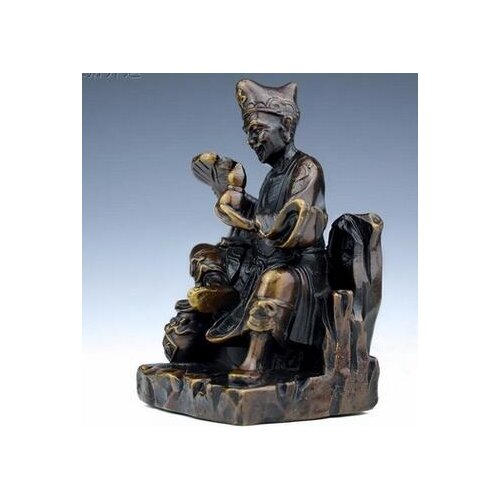 A copper Buddha sitting stone Buddha Jigong jiukujiunan illnesses and safe Home Furnishing evidecorationl town house