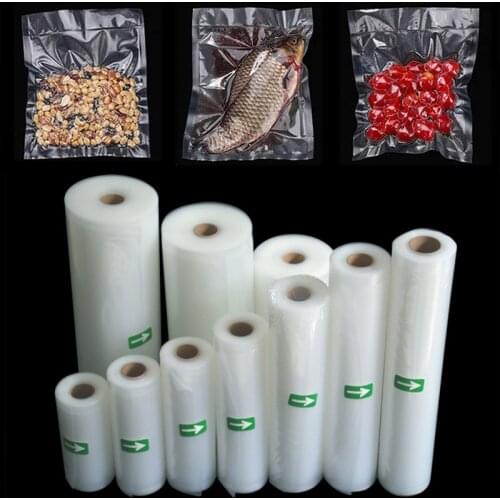 1 Roll Vacuum Food Sealer Bags Kitchen Vacuum Freezing Storage Bag Long Time Keeping-Fresh Bag For Meat Nut Fish Fruit Vegetable