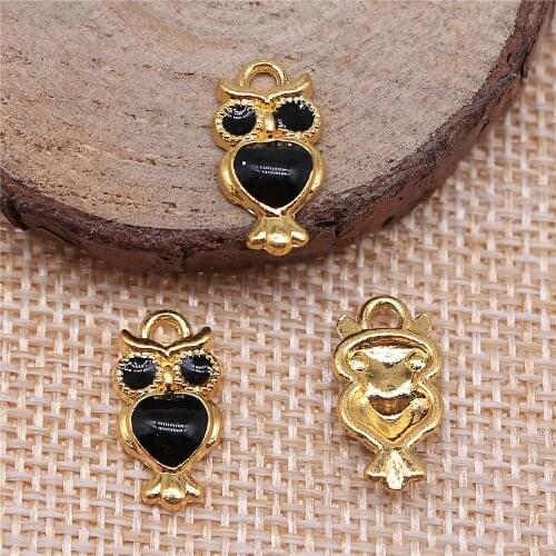 Vintage 20pcs Owl Charms Pendants Diy Jewelry For Necklace Bracelet Making Accessaries