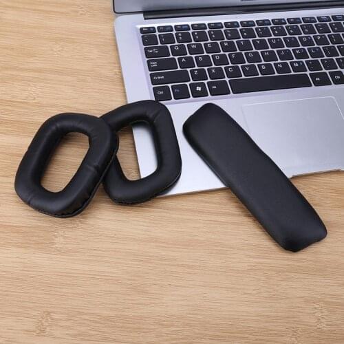 1 pair Replacement Ear Pads Ear Cushions for Logitech G35 G930 G430 F450 Headphones Earphone Accessories
