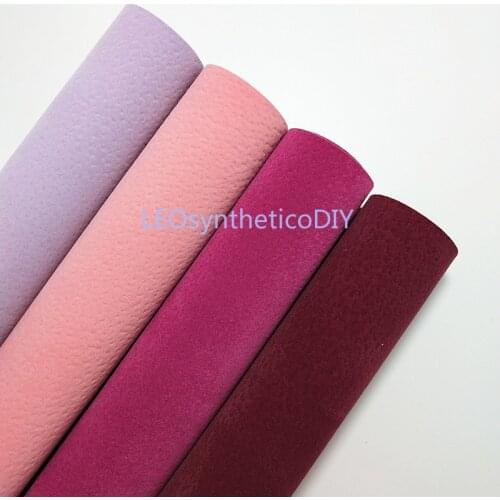 1PC 21X29CM Suede Faux Leather Fabric, Synthetic Leather Fabric Leather Sheets, PU Leather For Making Bows LEOsyntheticoDIY T283