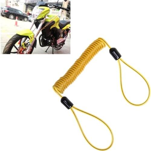 150cm Alarm Disc Lock Security Spring Reminder Cable Motorcycle Bike Scooter Balaclava