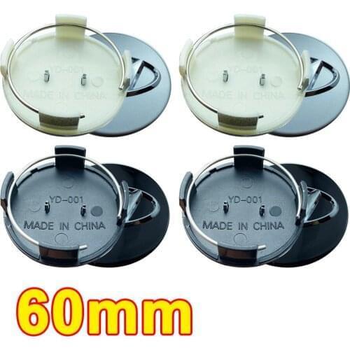 20pcs 60MM Car Wheel Center Hub Caps 3D Logo for Elantra Sonata Fe Tucson Kona I30 Accent Genesis Tiburon Accessories
