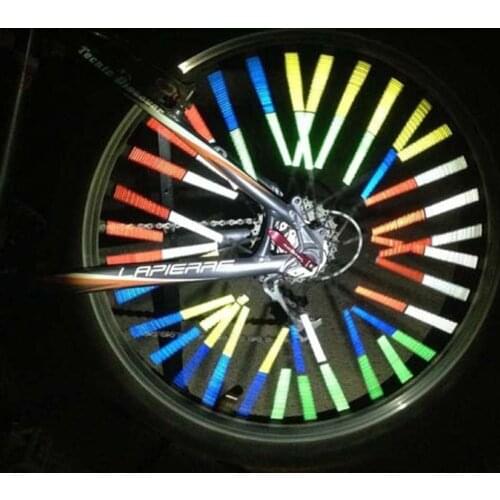 24/12pcs Bicycle Wheel Spokes Reflective Sticker Tube Bike Warning Safety Light DIY Cycling colorful Reflector Tubes