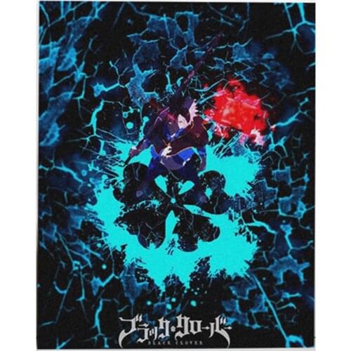 5D diy round Diamond Painting black clover Cross Stitch Diamond Embroidery kits Diamond Mosaic home Decorative drill FH087