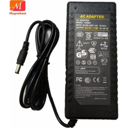 Magnetbest 5V 5A 25W AC DC Adaptr With IC Chip Power Supply Adpater 5V5A Charger Transformer For LED Strip Light CCTV