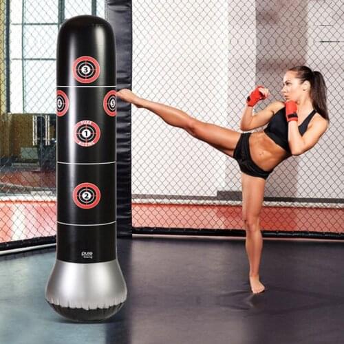 Teenagers Adults Tumbler Boxing Target Taekwondo Punching Boxing Bag Tumbler Muay Attack Sandbag Foldable Pressure Relief Tool