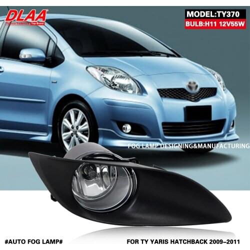 DLAA For YARIS HATCHBACK 2009 2010 2011 Front Fog Lights Car Styling Spot Light Fog Lamps With Switch - 1 Pair