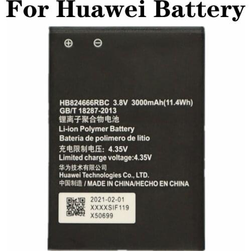 For Huawei E5577 EBS-937 E5785 E5785Lh-92A E5785Lh-22C WIFI Router Battery HB824666RBC 3000mAh High Quality Batteries