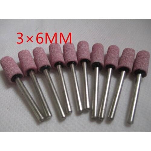 Fixmee 10x Chain Saw Sharpening Stone 3mm Shank 6mm Head Dia Grinding Stone Round Tip