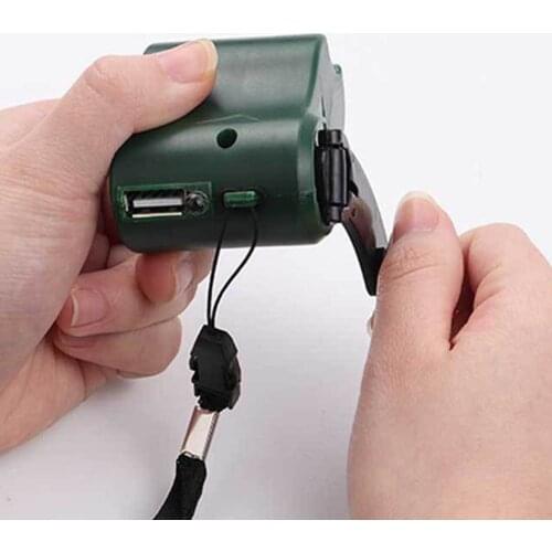 Mobile Phone Emergency Power USB Hand Crank Charger Electric Generator Universal Mobile Charge Hand Dynamo Charging