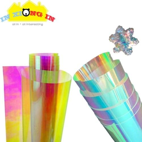 Handmade Holographic Foil Resin Jewelry Stuff Transparent Stickers Paper Laser Film DIY Craft Symphony Nail Art Decals Supplies