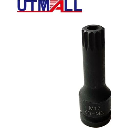 Cylinder Head Bolt Removal and Intallation Tool For Toyota TERCEL Spline Socket Bit With Hole M17 1/2"dr