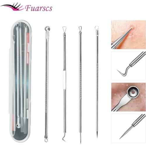 Stainless Steel Blackhead Needles Comedone Acne Black Spot Pimple Blemish Remover Face Skin Care Pore Cleaner Pin Remove Tools
