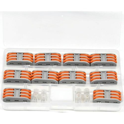 10PCS BOX-Packed KV313 Electrical Cable Wire Connector Push-in Terminal Block