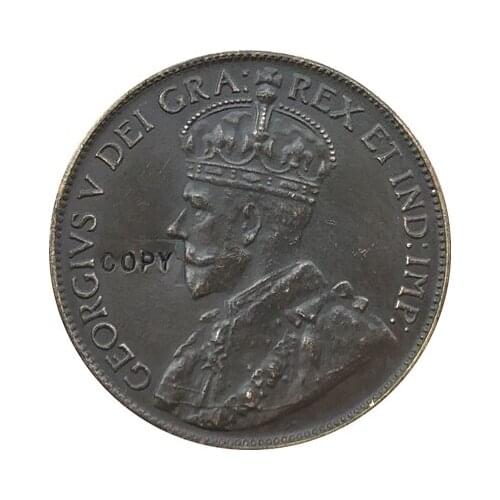 REPLICA 1920 Australia One cent Coin Copy 100% coper