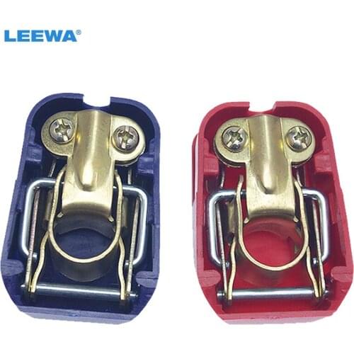 LEEWA 10pcs=5set Car Quick Release Battery Terminals Connector Clamps Lift Off Positive & Negative For Boat Motorcycle #CA6119