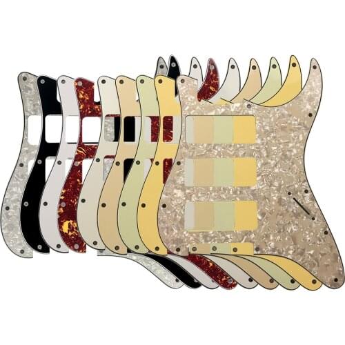 Pleroo Great Quality Guitar Parts 3 P90 Strat Guitar PICKGUARD No Control Hole For US 11 Screw Holes Strat 3 P90 Humbuckers