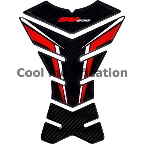 Motorcycle Tank Pad Protector Case For Suzuki SV650 SV650S SV650X 3D Carbon-look Decals Stickers