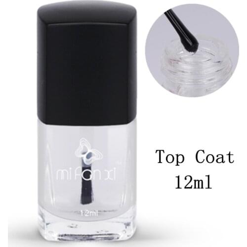 MiFanXi 12ml Semi-Permanent Fast Dry Top Coat Oil Reinforcement Nail Care Polish Lacquer