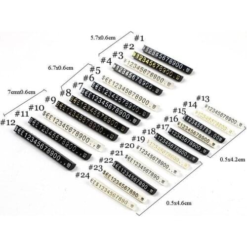 Mould Assembly Price Number Tag Embossed Digit