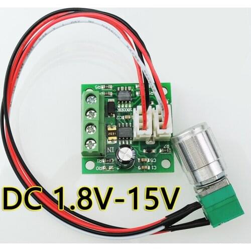 PWM DC motor speed regulator 1.8V3V5V6V12V2A speed regulation light temperature regulation switch current limit 1803BKW