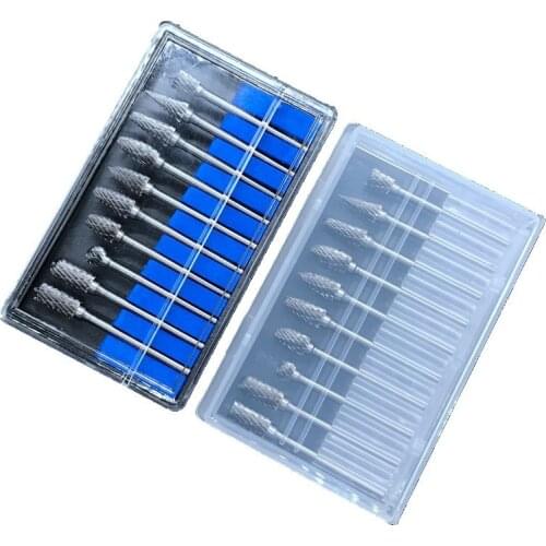 10pcs 3*6mm Tungsten Carbide Burr Bit CNC Engraving 1/4" Rotary Cutter Files Grinding Head Drill Bit carbide burr
