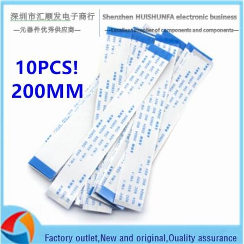 10PCS!!! 200MM FPC FFC cable spacing 0.5/1.0MM 4/8P/10P/14/16/20/24/30/32/34/40P 20CM