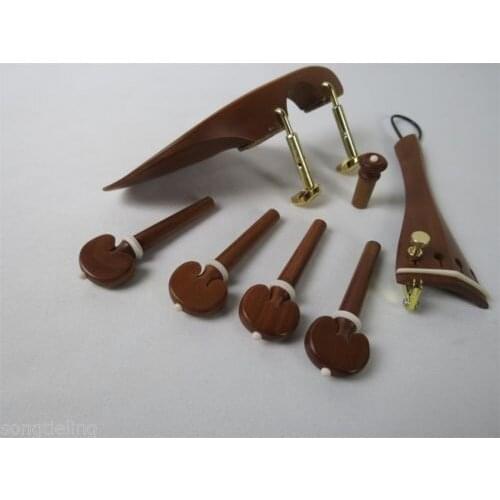 2sets of class violin fittings of jujube wood,beautiful decorate
