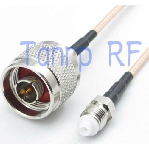 20inch N male plug to FME female jack RF adapter connector 50CM Pigtail coaxial jumper cable RG316 extension cord