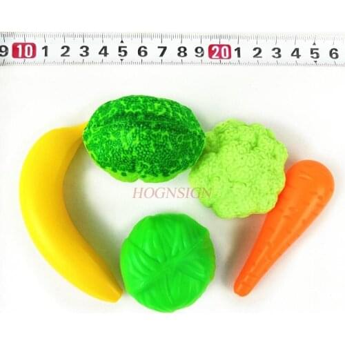 5pcs Simulation Food Kitchen Toy Broccoli Carrot Dutch Beans Vegetables Toys For Kids 2021