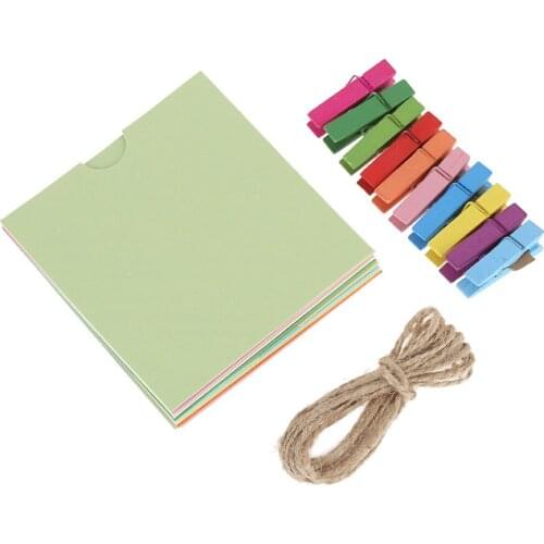 Andoer 3" Photo Picture Wall Hang Frame Clip Clamp String Rope 3 in 1 for Fujifilm Instax Mini 8/9/8s Camera Accessories