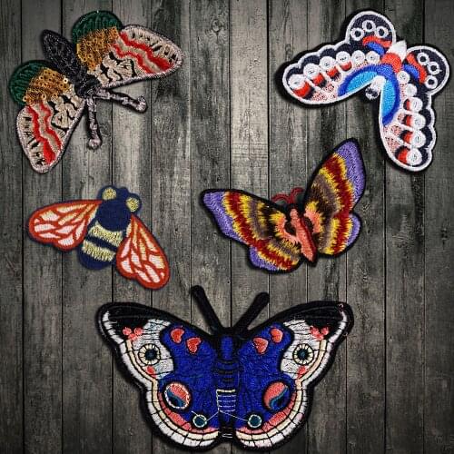Butterfly Patches For Clothing sew On Embroidered Appliques DIY Apparel Accessories Patches For Clothing Fabric Badges