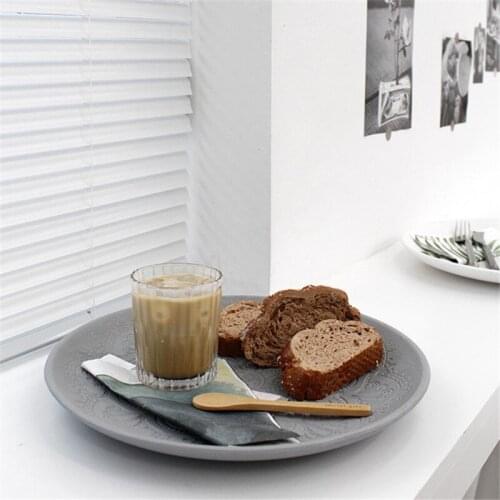 Black And White Ash Fruit Plate Photo Props Wooden Totem Printing Tray Sample Room table Decoration Fruit Plate