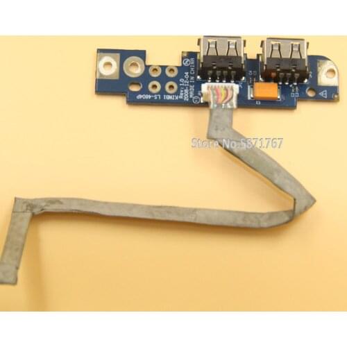 FOR Y550 Y550A Y550P USB Port Board WITH CABLE LS-4604P DC02000OF00 WORKS
