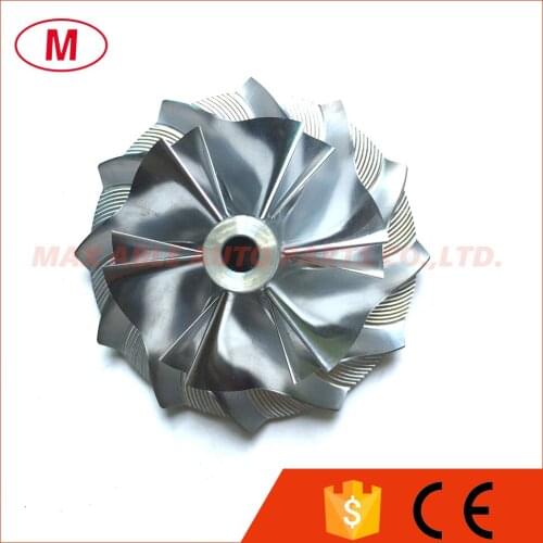 K16 5324-123-2201 36.83/54.90mm 6+6 blades Turbo Billet Compressor wheel/Aluminum 2618/Milling wheel for Vol*vo 5324-970-7401