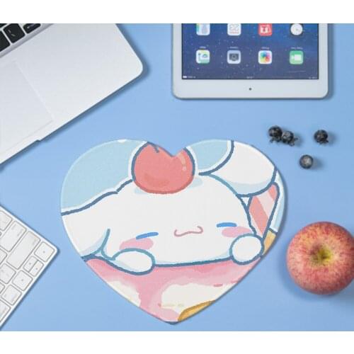 Kawaii cute cat rabbit mouse pad table mat heart-shaped mouse pad creative personality mouse pad anime small mouse pad